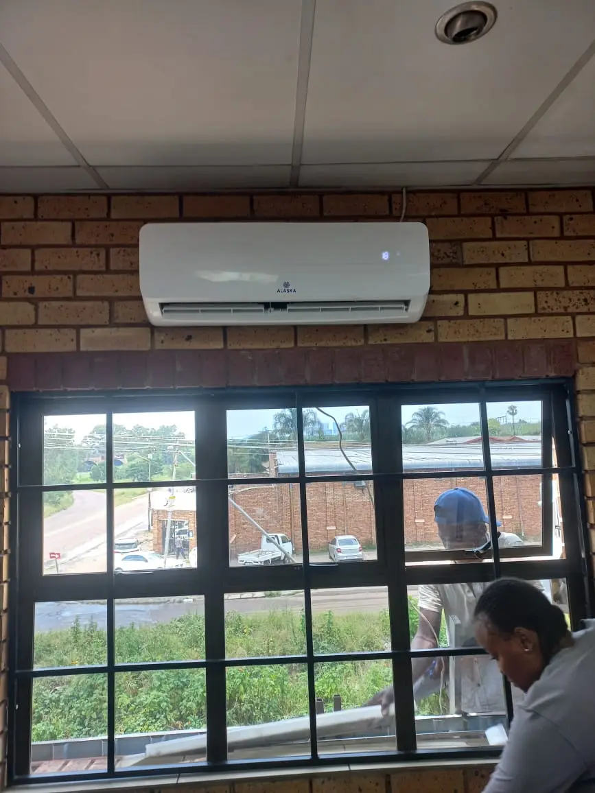Split aircon installed in a Johannesburg office